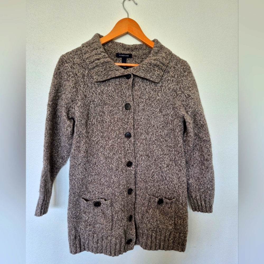 Lands End Wool Blend Sweater Girl's Size 14-16